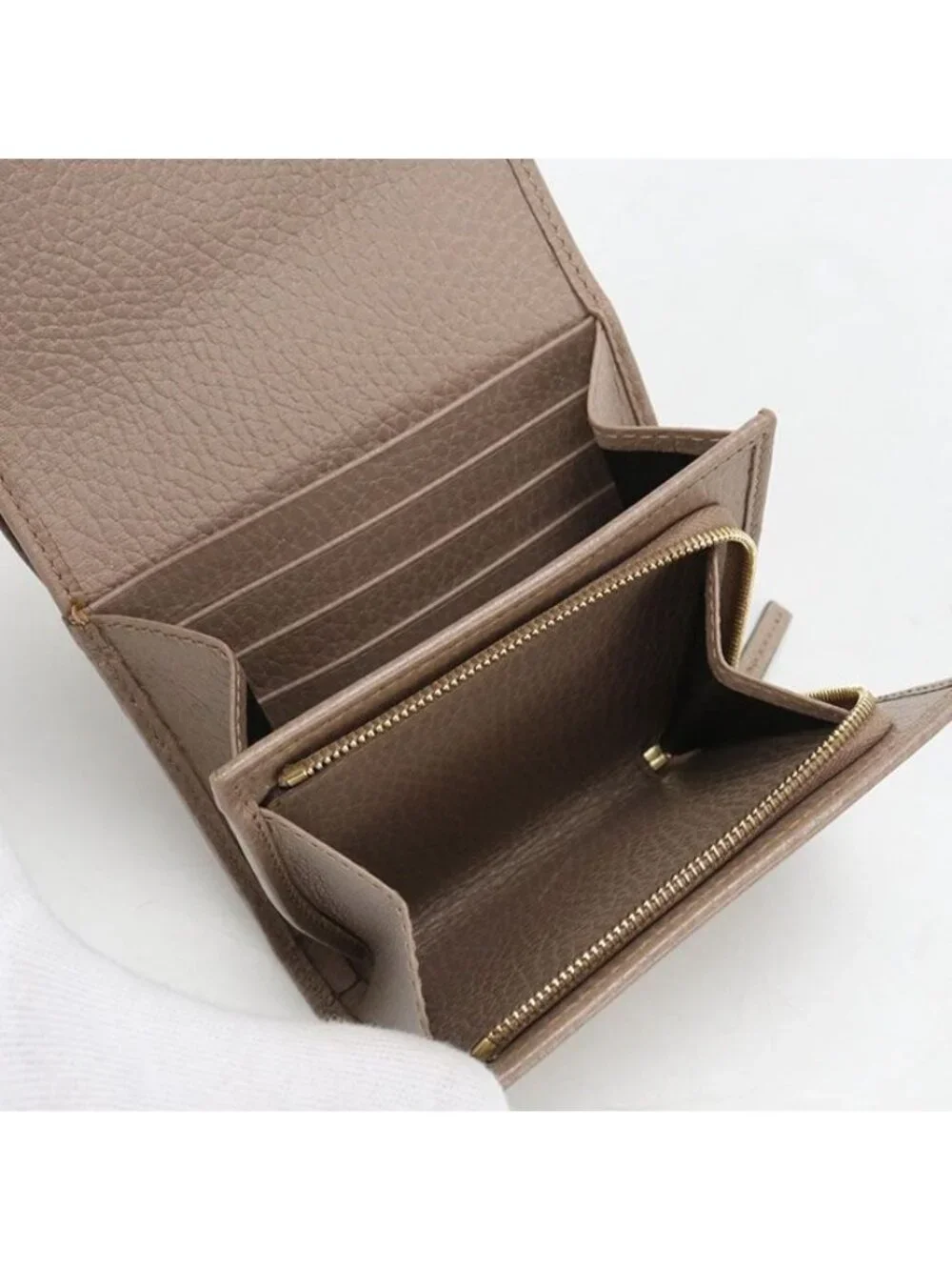 Gucci Compact Wallet Double Bifold Leather
